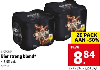 Lidl VICTORIA Bier strong blond aanbieding
