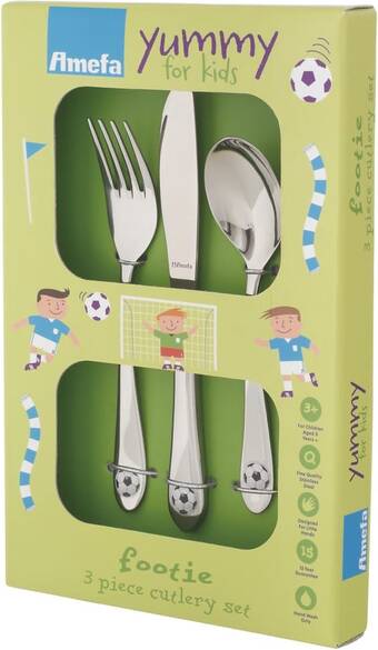 Bol.com Amefa footie kinderbestekset - 3 delig - 1 persoons aanbieding