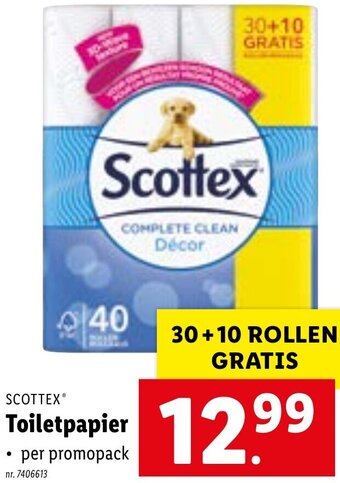 Lidl SCOTTEX Toiletpapier aanbieding