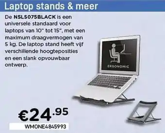 Newsta laptop stands nsls075black