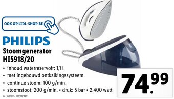 Lidl PHILIPS Stoomgenerator HI5918/20 aanbieding