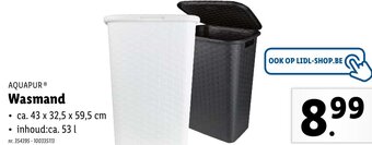 Lidl AQUAPUR Wasmand aanbieding