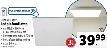Lidl LIVARNO HOME Ledplafondlamp aanbieding
