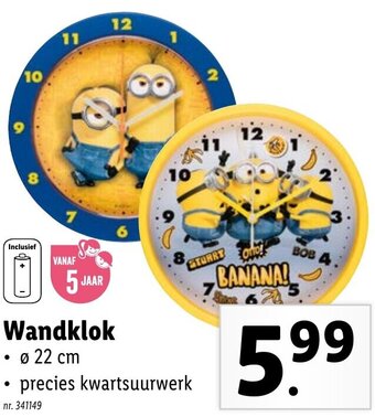Lidl Wandklok aanbieding
