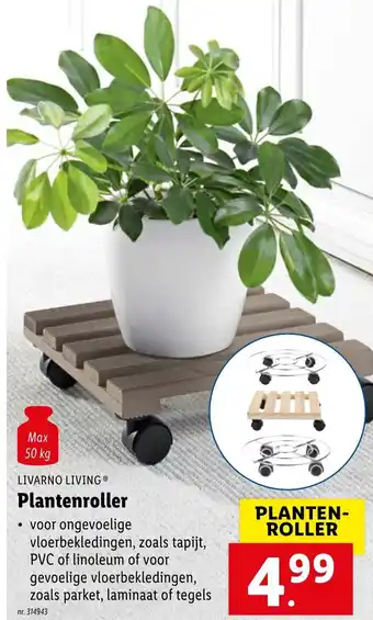 Lidl LIVARNO LIVING Plantenroller aanbieding