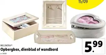 Lidl MELINERA Opbergbox, dienblad of wandbord aanbieding