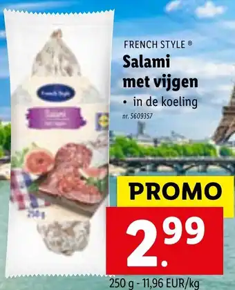 Lidl Salami met vijgen 250g aanbieding