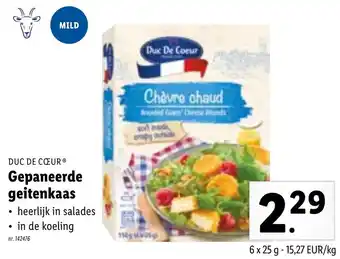 Gepaneerde geitenkaas 6x25g