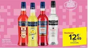 Carrefour Aperitieven Villa Cardea 70cl aanbieding