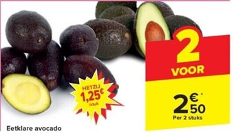 Carrefour Eetklare avocado aanbieding
