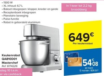Carrefour Keukenrobot Masterchef aanbieding