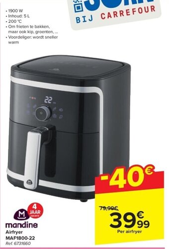 Airfryer MAF1800-22