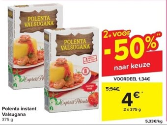 Polenta instant Valsugana 2 Express Po 375 g