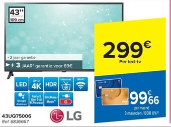 Carrefour LG Led TV 43" aanbieding