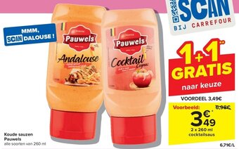 Carrefour Koude sauzen Pauwels 2 x 260mL aanbieding