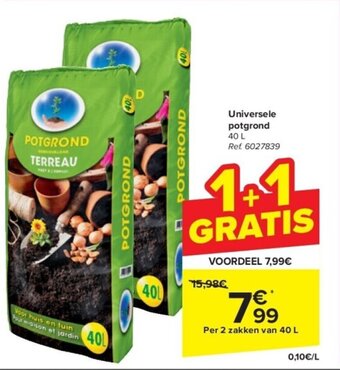 Carrefour Universele potgrond 40 L aanbieding