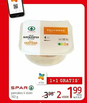 Spar Colruyt Spar Pancakes 1+1 Gratis aanbieding