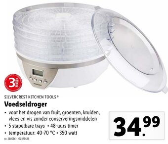 Lidl SILVERCREST KITCHEN TOOLS Voedseldroger aanbieding