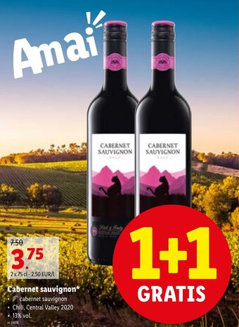 Lidl Cabernet sauvignon aanbieding