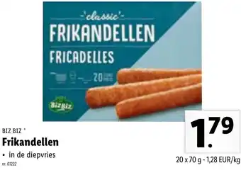 Lidl BIZ BIZ Frikandellen 20x70 aanbieding