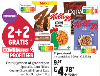 Delhaize Ontbijtgranen of graanrepen aanbieding
