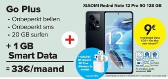 Carrefour Xiaomi redmi note 12 pro 5g 128 gb aanbieding