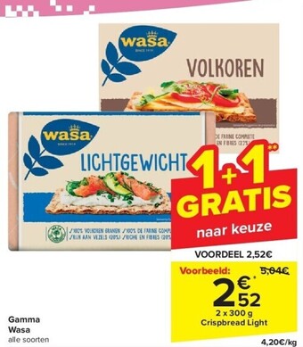Carrefour Gamma wasa aanbieding