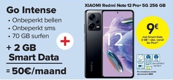Carrefour Xiaomi redmi note 12 pro+ 5g 256 gb aanbieding
