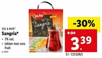 Lidl Sangria aanbieding