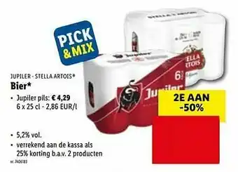 Lidl Bier jupiler pils aanbieding