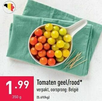 ALDI Tomaten geel-rood aanbieding