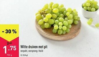 ALDI Witte druiven met pit aanbieding