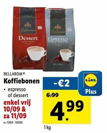Lidl Koffiebonen aanbieding