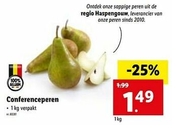Lidl Conferenceperen aanbieding
