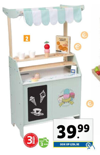 Lidl Houten koffie- en ijsjeskraam aanbieding