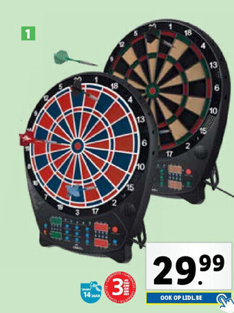 Lidl Elektrisch dartbord aanbieding
