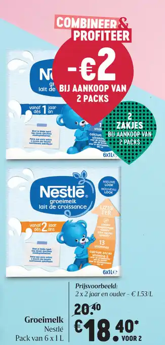 Delhaize Nestle Groeimelk aanbieding