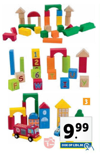 Lidl Trommel met houten speelgoed aanbieding