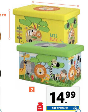 Lidl Zitblok met opbergruimte aanbieding