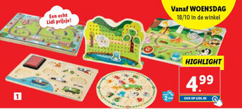Lidl Educatieve houten puzzel aanbieding