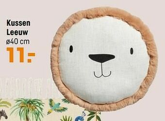 Kwantum Kussen leeuw aanbieding