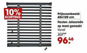 Kwantum Houten jaloezieën op maat gemaakt aanbieding