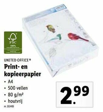 Lidl Print- en kopieerpapier aanbieding