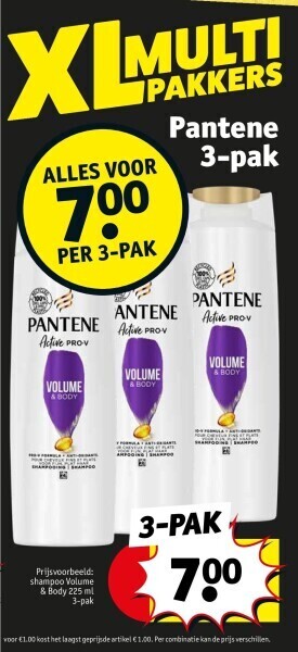 Kruidvat Pantene 3-pak aanbieding