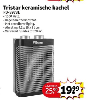 Kruidvat Tristar keramische kachel aanbieding