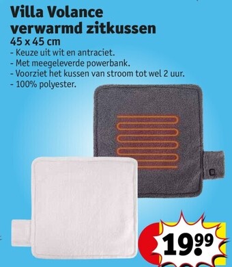 Kruidvat Villa volance verwarmd zitkussen aanbieding