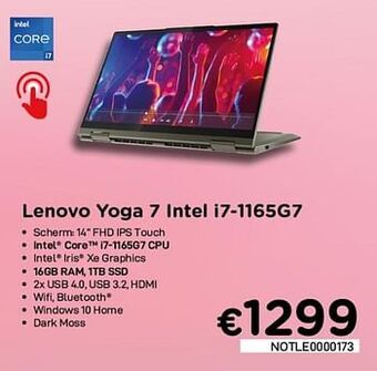 Lenovo yoga 7 intel i7-1165g7