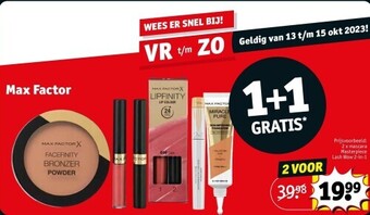 Kruidvat Max factor aanbieding