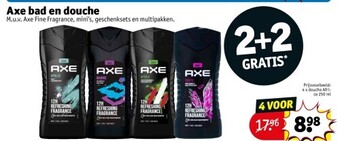 Kruidvat Axe bad en douche aanbieding