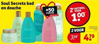 Kruidvat Soul secrets bad en douche aanbieding